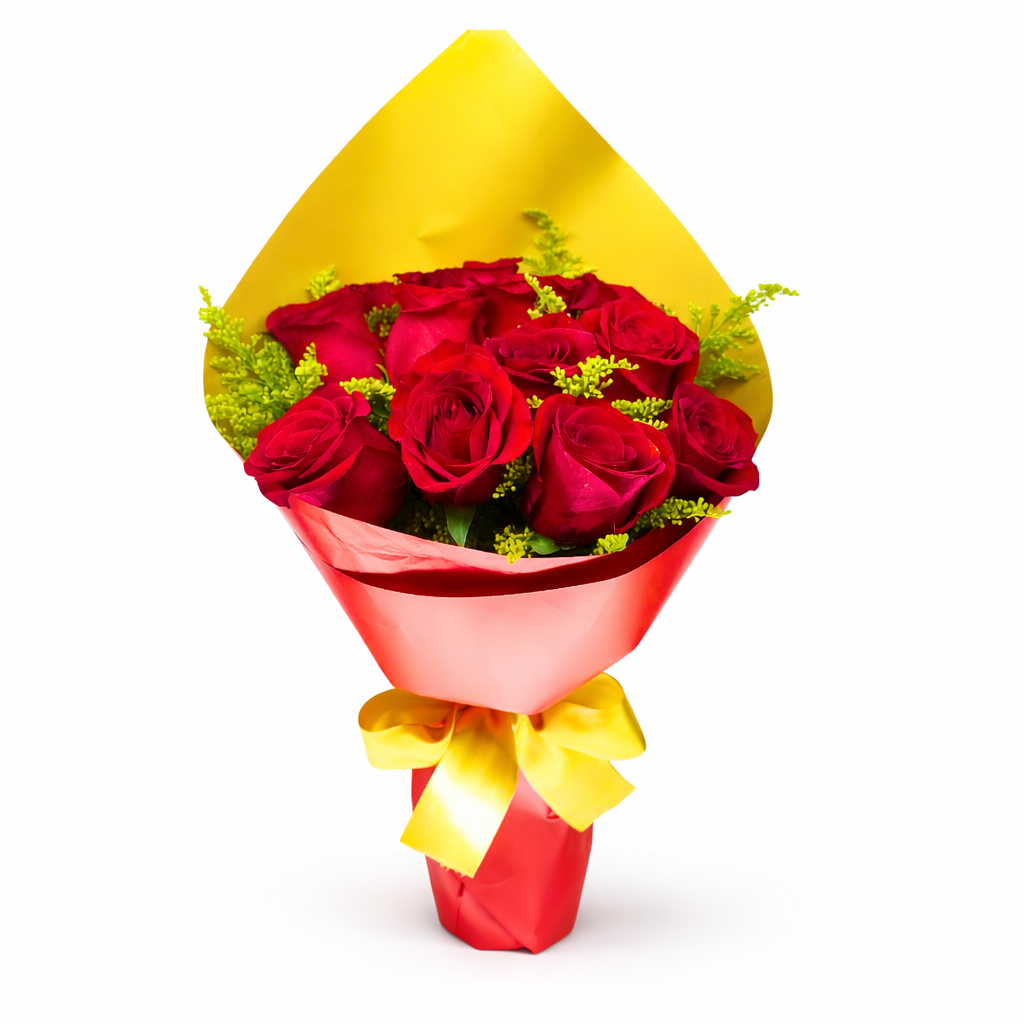 Buqu� Minimalista 12 Rosas  Vermelhas