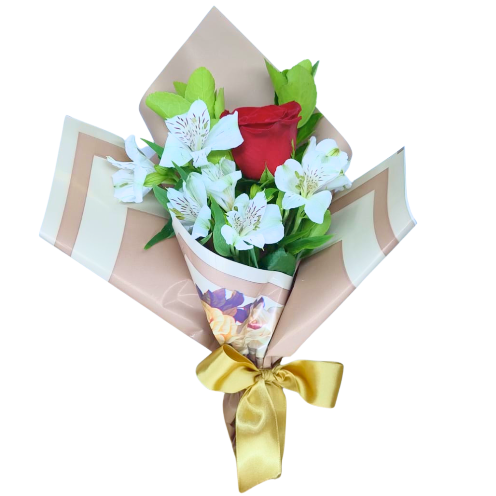 Mini Buqu� Rosa - Para Presente